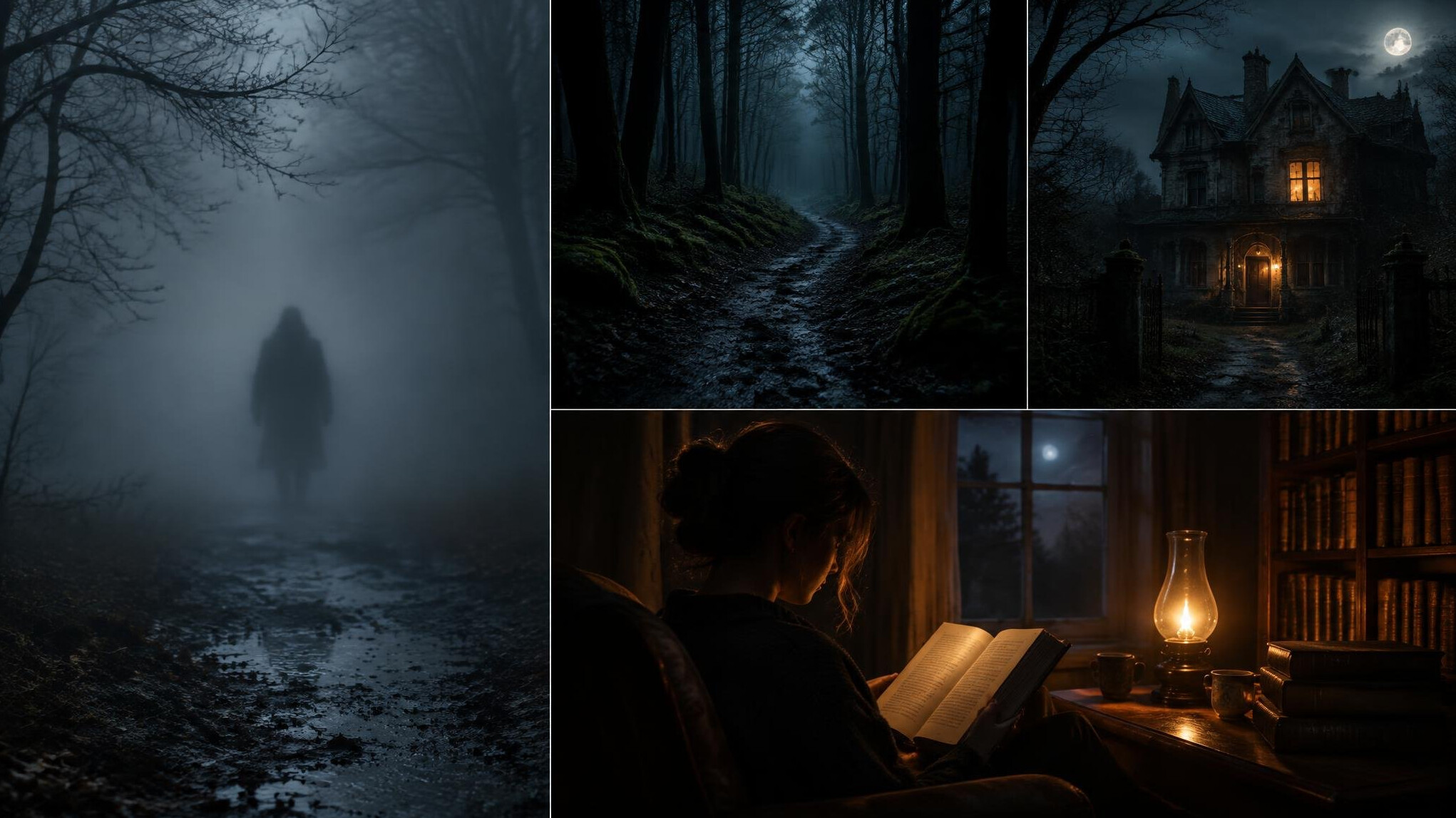shadowy figure in fog